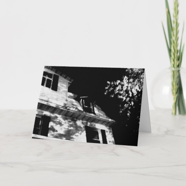 'The Night House' Halloween Card (Front)