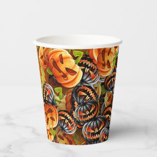 The Night of the Scary Pumpkins Paper Cups