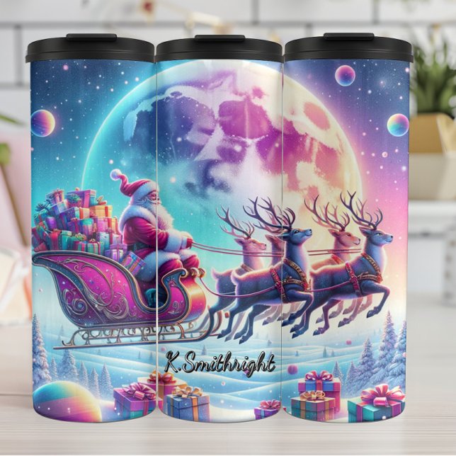 The Night Santa Took Flight Thermal Tumbler (Creator Uploaded)