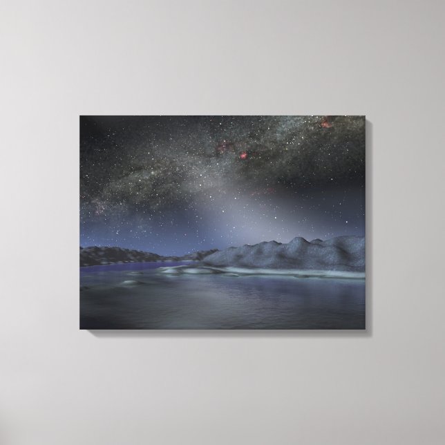 The night sky from a hypothetical alien planet 2 canvas print (Front)