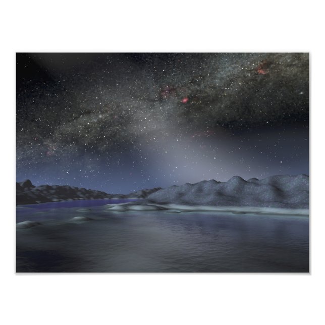 The night sky from a hypothetical alien planet 2 photo print (Front)