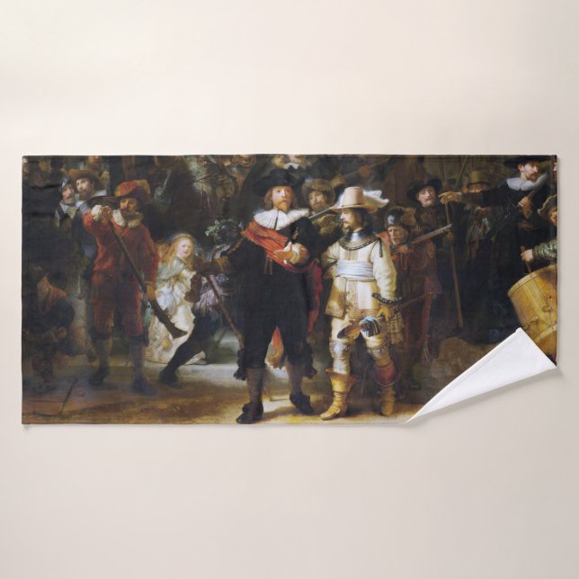 The Night Watch, Rembrandt, 1642 Bath Towel (Bath Towel)