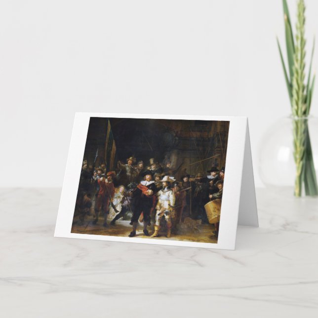 The Night Watch, Rembrandt, 1642 Card (Front)