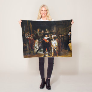 The Night Watch, Rembrandt, 1642 Fleece Blanket
