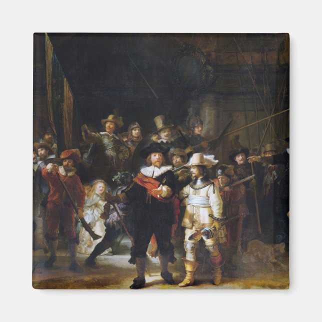 The Night Watch, Rembrandt, 1642 Magnet (Front)