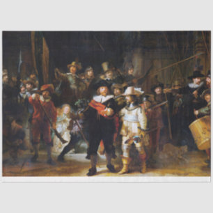 The Night Watch, Rembrandt, 1642 Tissue Paper