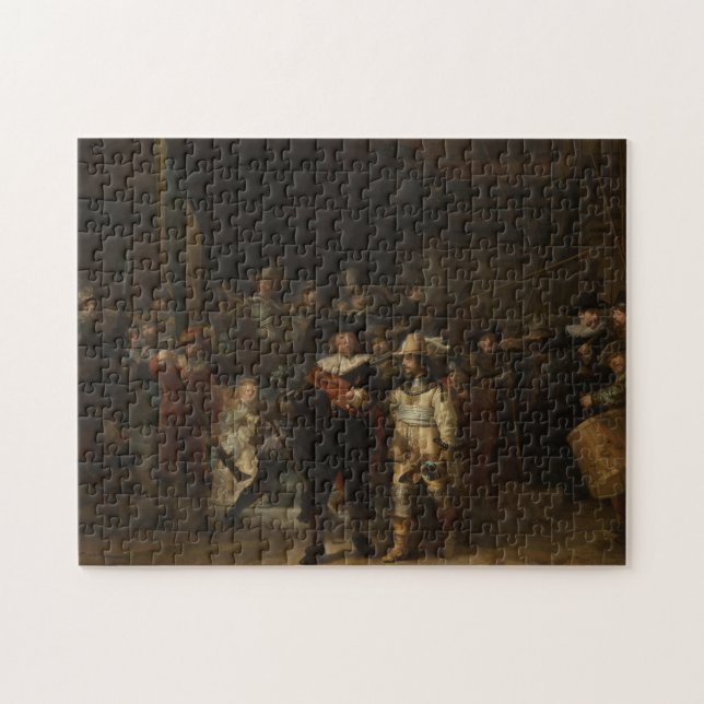 The Night Watch Rembrandt Baroque Masterpiece Jigsaw Puzzle (Horizontal)