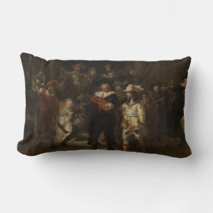 The Night Watch Rembrandt Baroque Masterpiece Lumbar Cushion