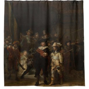 The Night Watch Rembrandt Baroque Masterpiece Shower Curtain