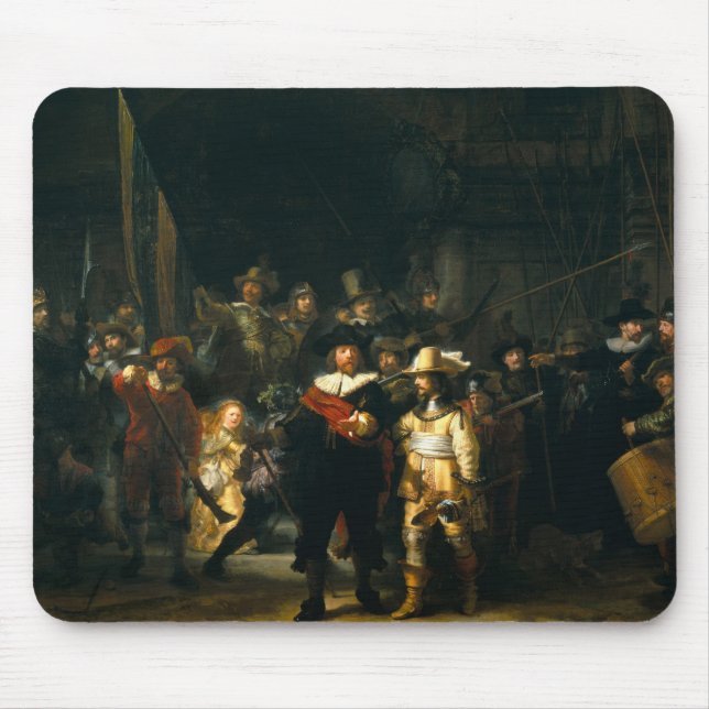 The Night Watch - Rembrandt Mouse Pad (Front)