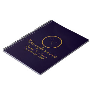 The Night We Met Star Map –Celestial love design Notebook