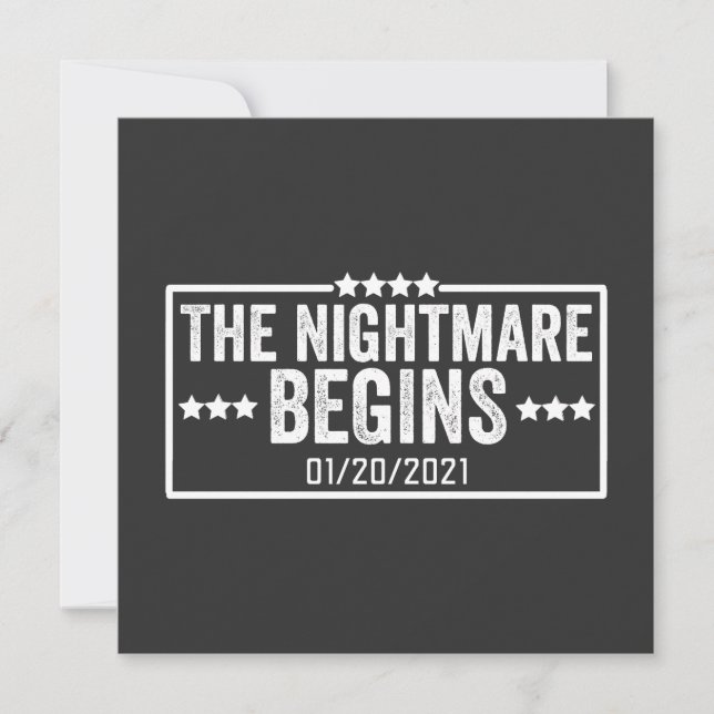 the nightmare begins invitation (Front)