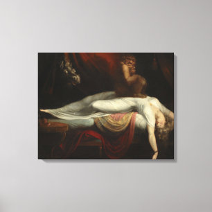 The Nightmare (by Henry Fuseli) Canvas Print