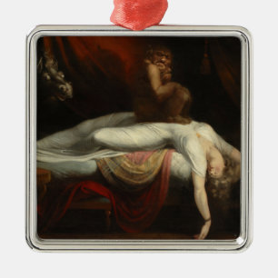 The Nightmare (by Henry Fuseli) Metal Tree Decoration