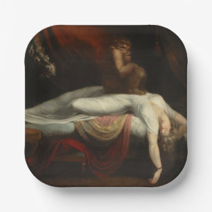 The Nightmare (by Henry Fuseli) Paper Plate