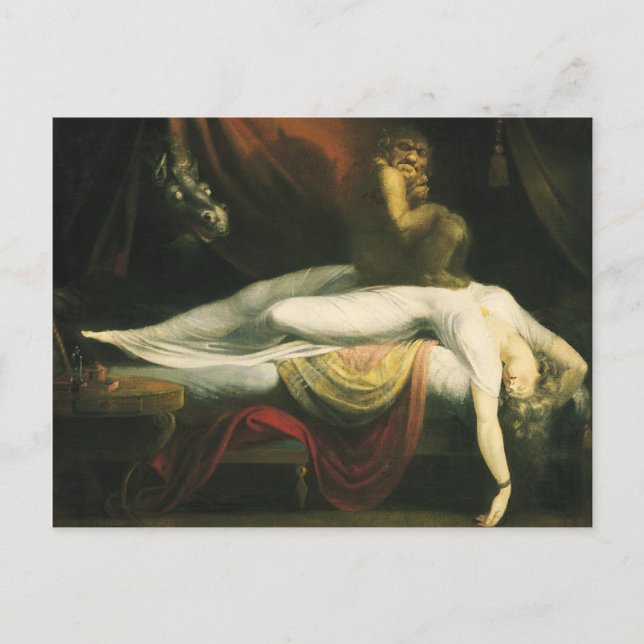 The Nightmare, Henry Fuseli Postcard (Front)