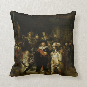The Nightwatch by Rembrandt van Rijn "Nachtwacht" Cushion