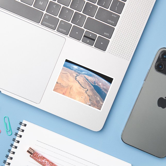 The Nile River, Red Sea And Mediterranean Sea. (Laptop w/ iPhone)