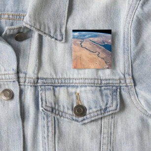 The Nile River, Red Sea And Mediterranean Sea. 15 Cm Square Badge