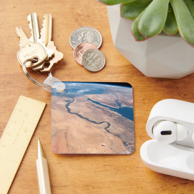 The Nile River, Red Sea And Mediterranean Sea. Key Ring (Desk)