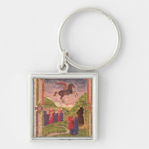 The nine Muses playing instruments Key Ring
