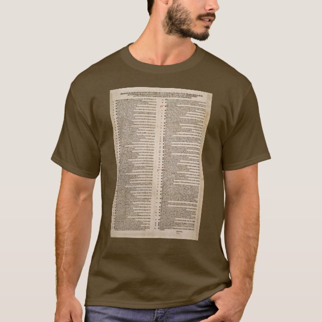 The Ninety-five Theses (Martin Luther) T-Shirt (Front)