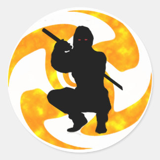 THE NINJAS MOMENT CLASSIC ROUND STICKER