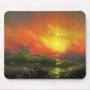 The Ninth Wave (by Ivan Aivazovsky) Mouse Pad