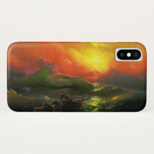 The Ninth Wave (Stormy Sea with Red Sunset) Case-Mate iPhone Case