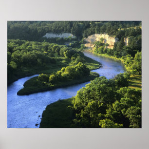 The Niobrara River near Valentine Nebraska Poster