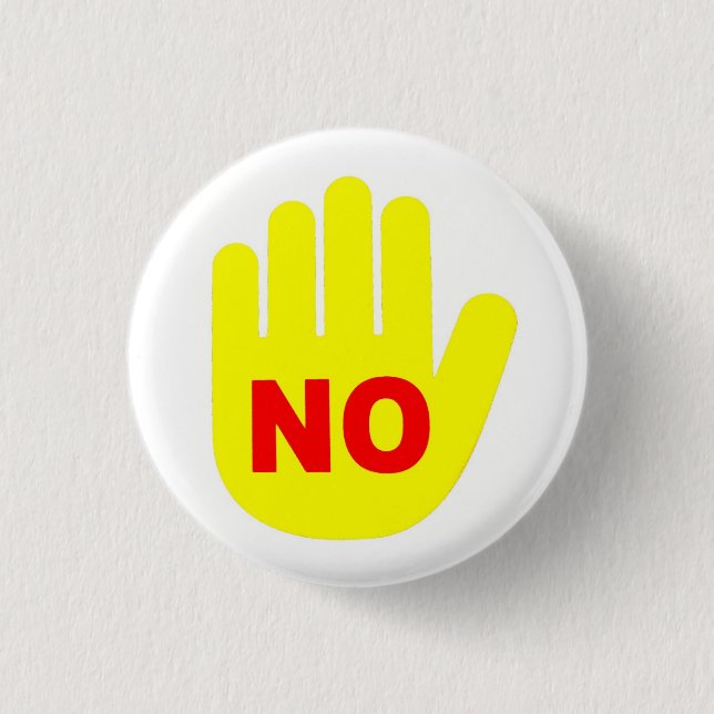 The "NO" Hand Button (Front)