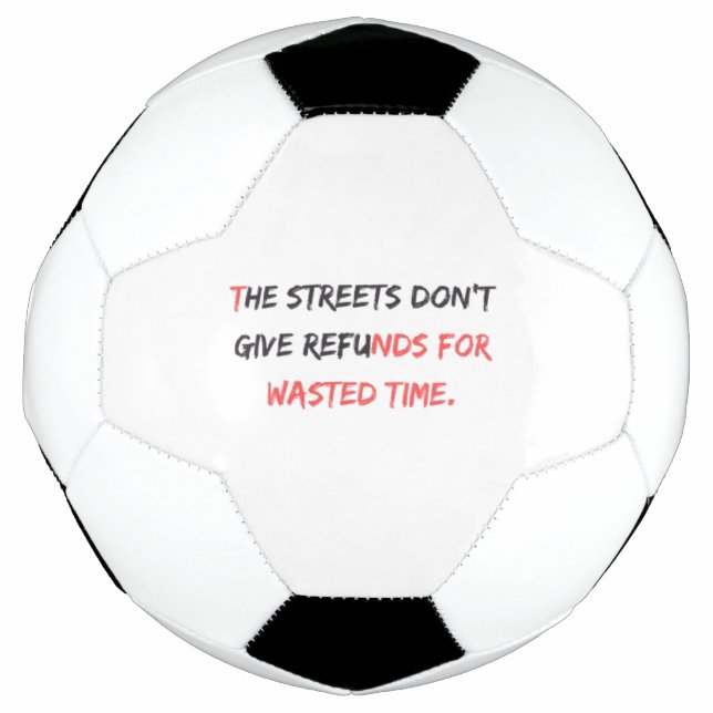 The No Refunds Design: Soccer Ball (Front)