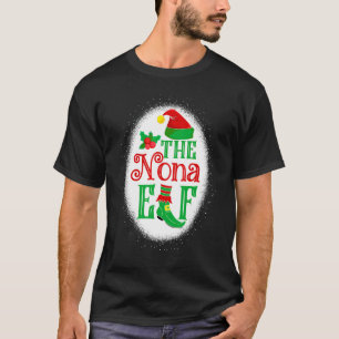 The Nona Elf Matching Family Christmas Elf Grandma T-Shirt