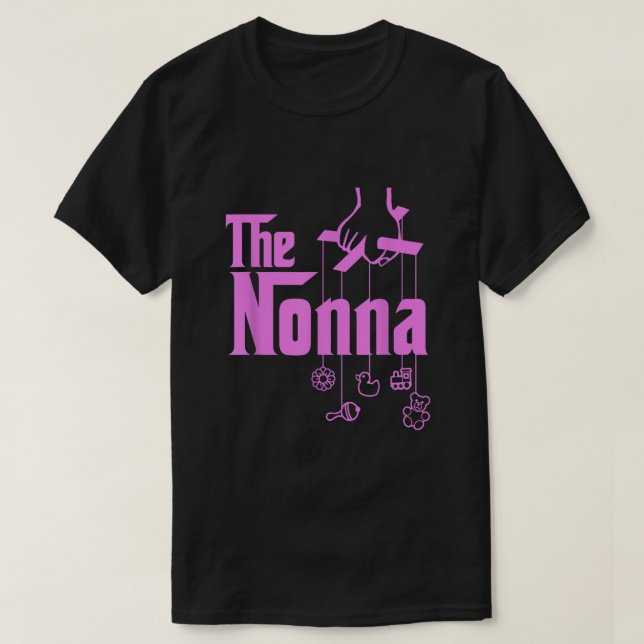 The Nonna Italy Grandmother Baby Hang Toys  T-Shirt (Design Front)