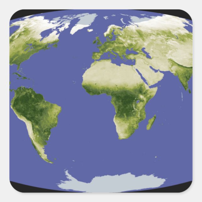 The Normalised Difference Vegetation Index Square Sticker (Front)