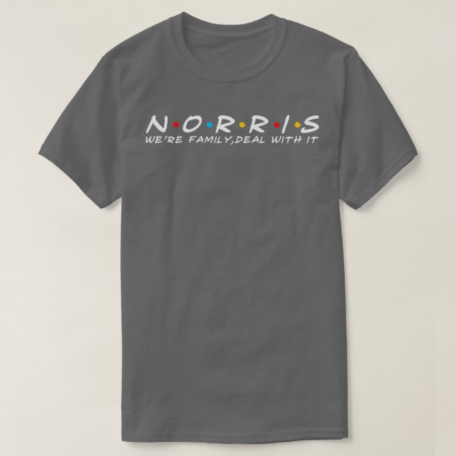 The Norris Family Norris Surname Norris Last name T-Shirt (Design Front)