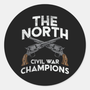 The North Civil War Champions Reenactment Classic Round Sticker