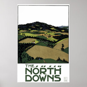 The North Downs by Edward McKnight Kauffer Poster