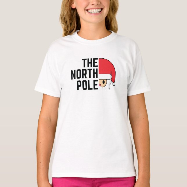 The North Pole Christmas T-Shirt (Front)