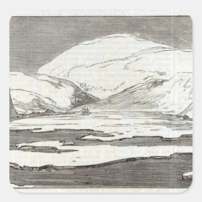 The North Pole Expedition Square Sticker (Front)