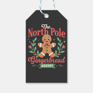 The North Pole Gingerbread Bakery Christmas Gift Tags
