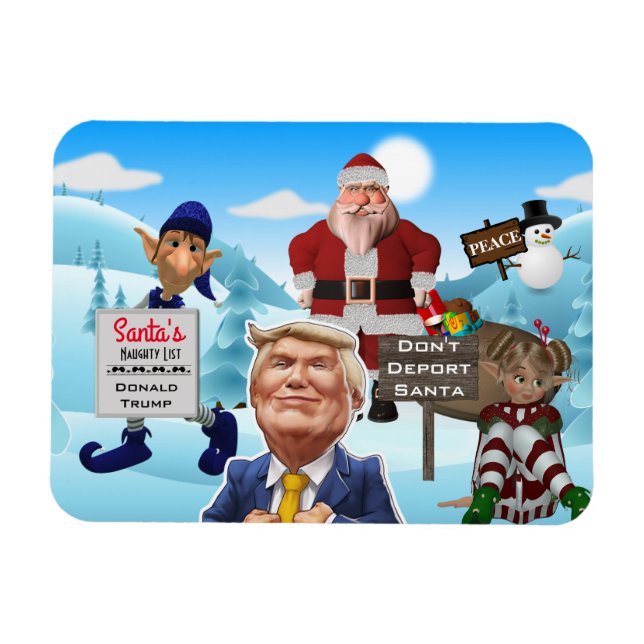 The North Pole Protests Trump Magnet (Horizontal)