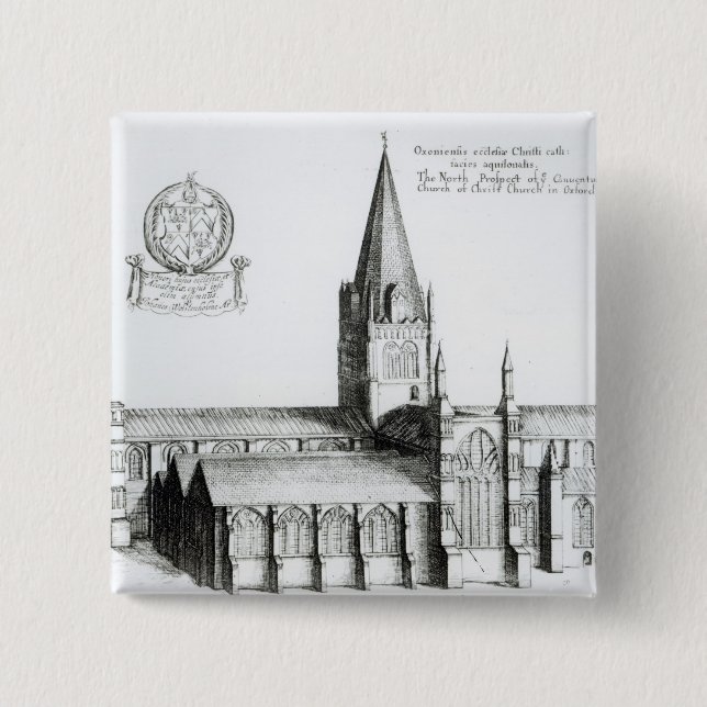 The North Prospect of Conuentuall 15 Cm Square Badge (Front)