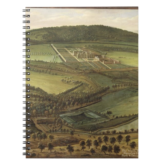 The North Prospect of Hampton Court, c.1699 (oil o Spiral Notebook (Front)