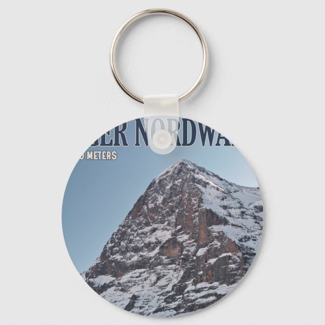 The North Wall of the Eiger Key Ring (Front)