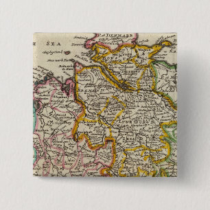 The north west part of Germany 15 Cm Square Badge