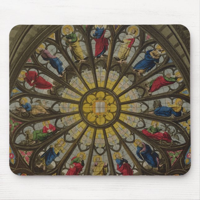 The North Window, plate D from 'Westminster Abbey' Mouse Pad (Front)