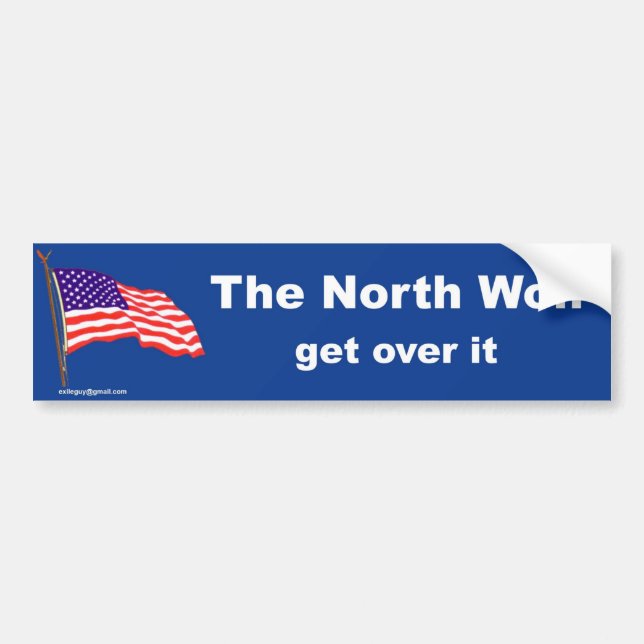 the north won bumper sticker (Front)