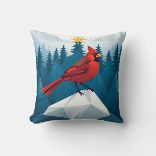 The northern cardinal Christmas special Cushion