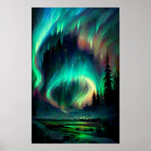 The Northern Lights: Aurora Borealis  Poster